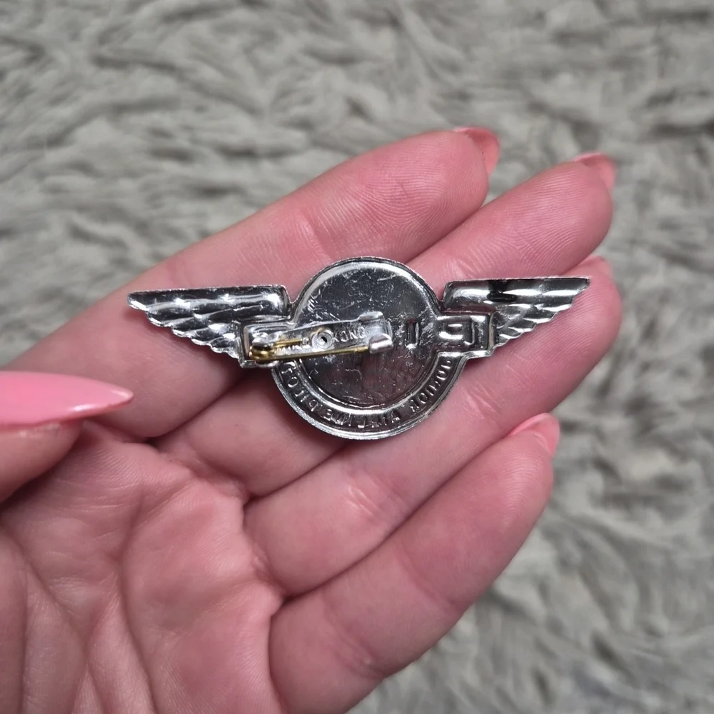 Vintage Junior Airline Pilot Metal Pin Jewelry Hong Kong Winged ✨️💫